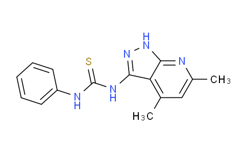 CAS No. 131944-98-4, 1-(4,6-Dimethyl-1H-pyrazolo[3,4-b]pyridin-3-yl)-3-phenylthiourea