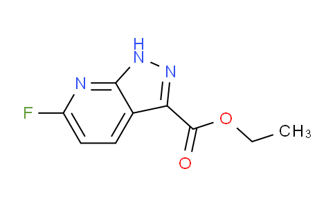 CAS No. 1218764-82-9, Ethyl 6-fluoro-1H-pyrazolo[3,4-b]pyridine-3-carboxylate