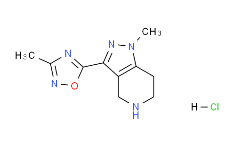 CAS No. 1332531-58-4, 3-Methyl-5-(1-methyl-4,5,6,7-tetrahydro-1H-pyrazolo[4,3-c]pyridin-3-yl)-1,2,4-oxadiazole hydrochloride