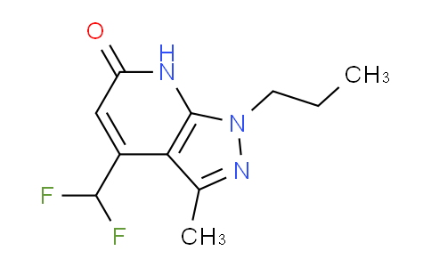 CAS No. 1011386-65-4, 4-(Difluoromethyl)-3-methyl-1-propyl-1H-pyrazolo[3,4-b]pyridin-6(7H)-one