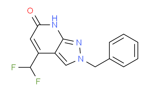 CAS No. 1018163-98-8, 2-Benzyl-4-(difluoromethyl)-2H-pyrazolo[3,4-b]pyridin-6(7H)-one