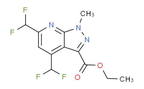 CAS No. 1354705-89-7, Ethyl 4,6-bis(difluoromethyl)-1-methyl-1H-pyrazolo[3,4-b]pyridine-3-carboxylate
