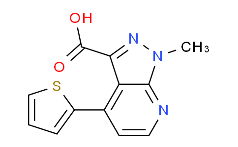 CAS No. 1356543-40-2, 1-Methyl-4-(thiophen-2-yl)-1H-pyrazolo[3,4-b]pyridine-3-carboxylic acid