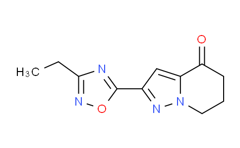 CAS No. 1708401-77-7, 2-(3-Ethyl-1,2,4-oxadiazol-5-yl)-6,7-dihydropyrazolo[1,5-a]pyridin-4(5H)-one