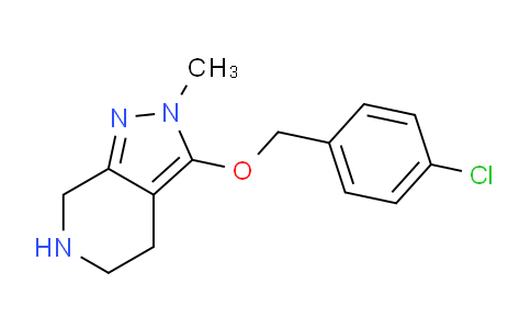 CAS No. 1359657-15-0, 3-((4-Chlorobenzyl)oxy)-2-methyl-4,5,6,7-tetrahydro-2H-pyrazolo[3,4-c]pyridine