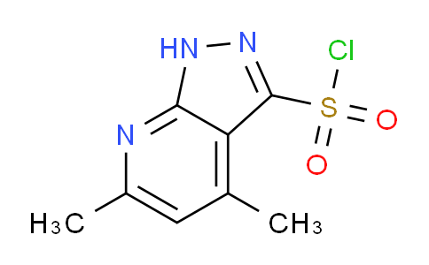 CAS No. 134310-07-9, 4,6-Dimethyl-1H-pyrazolo[3,4-b]pyridine-3-sulfonyl chloride
