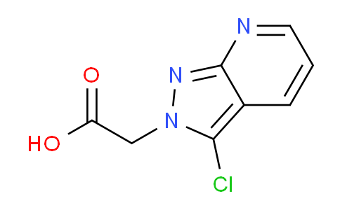 CAS No. 918484-83-0, 2-(3-Chloro-2H-pyrazolo[3,4-b]pyridin-2-yl)acetic acid