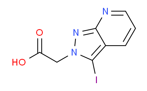 CAS No. 918485-17-3, 2-(3-Iodo-2H-pyrazolo[3,4-b]pyridin-2-yl)acetic acid
