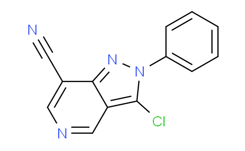 CAS No. 62176-75-4, 3-Chloro-2-phenyl-2H-pyrazolo[4,3-c]pyridine-7-carbonitrile