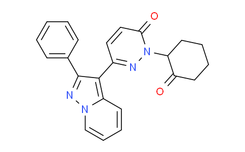 CAS No. 171050-40-1, 2-(2-Oxocyclohexyl)-6-(2-phenylpyrazolo[1,5-a]pyridin-3-yl)pyridazin-3(2H)-one