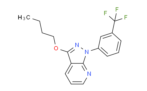 CAS No. 34614-29-4, 3-Butoxy-1-(3-(trifluoromethyl)phenyl)-1H-pyrazolo[3,4-b]pyridine