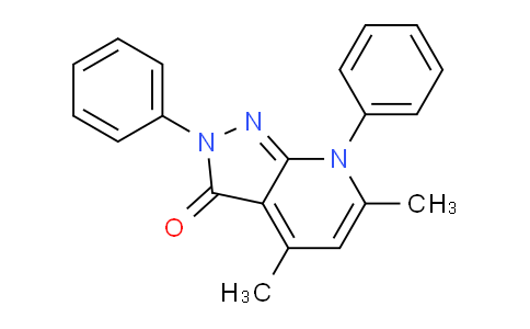 CAS No. 113696-38-1, 4,6-Dimethyl-2,7-diphenyl-2H-pyrazolo[3,4-b]pyridin-3(7H)-one