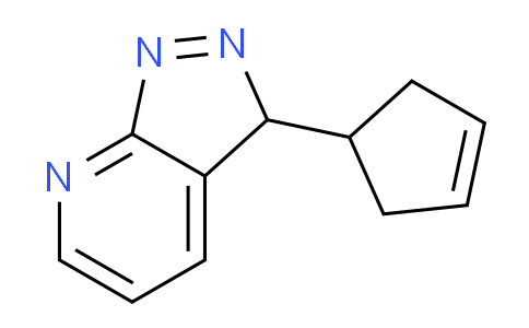 CAS No. 833458-52-9, 3-(Cyclopent-3-en-1-yl)-3H-pyrazolo[3,4-b]pyridine