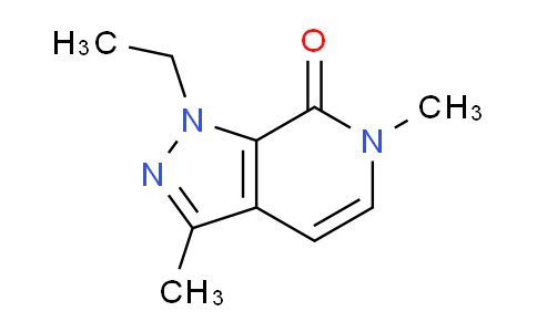 CAS No. 61327-49-9, 1-Ethyl-3,6-dimethyl-1H-pyrazolo[3,4-c]pyridin-7(6H)-one