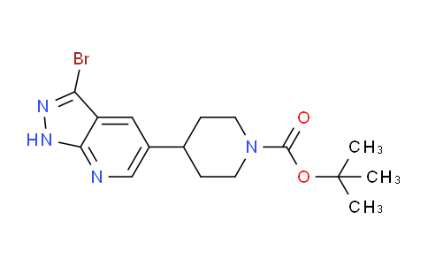 CAS No. 1416373-47-1, tert-Butyl 4-(3-bromo-1H-pyrazolo[3,4-b]pyridin-5-yl)piperidine-1-carboxylate