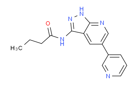 CAS No. 405221-09-2, N-(5-(Pyridin-3-yl)-1H-pyrazolo[3,4-b]pyridin-3-yl)butyramide