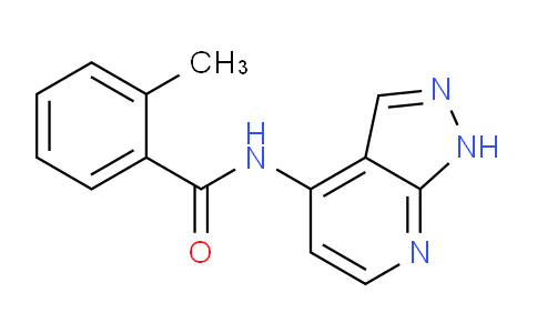 CAS No. 370588-90-2, 2-Methyl-N-(1H-pyrazolo[3,4-b]pyridin-4-yl)benzamide