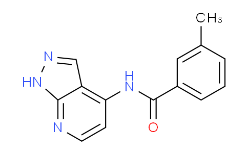CAS No. 370589-13-2, 3-Methyl-N-(1H-pyrazolo[3,4-b]pyridin-4-yl)benzamide