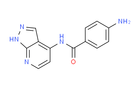 CAS No. 370589-25-6, 4-Amino-N-(1H-pyrazolo[3,4-b]pyridin-4-yl)benzamide