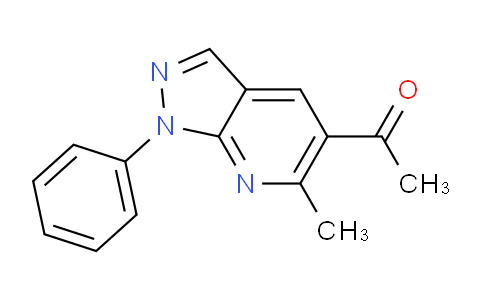 CAS No. 59026-74-3, 1-(6-Methyl-1-phenyl-1H-pyrazolo[3,4-b]pyridin-5-yl)ethanone