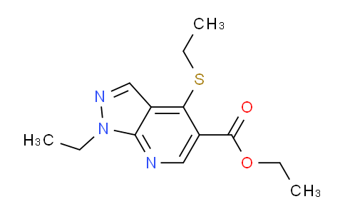 CAS No. 5210-40-2, Ethyl 1-ethyl-4-(ethylthio)-1H-pyrazolo[3,4-b]pyridine-5-carboxylate