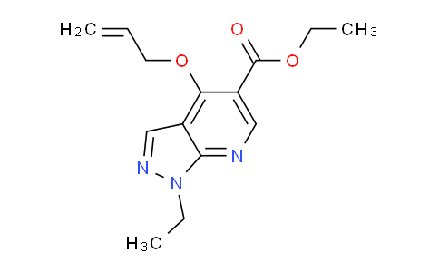 CAS No. 37801-76-6, Ethyl 4-(allyloxy)-1-ethyl-1H-pyrazolo[3,4-b]pyridine-5-carboxylate
