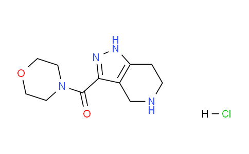 CAS No. 1220027-05-3, Morpholino(4,5,6,7-tetrahydro-1H-pyrazolo[4,3-c]pyridin-3-yl)methanone hydrochloride