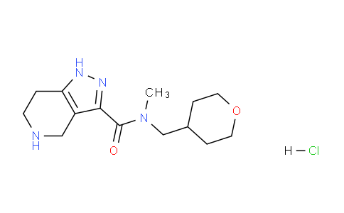 CAS No. 1220034-14-9, N-Methyl-N-((tetrahydro-2H-pyran-4-yl)methyl)-4,5,6,7-tetrahydro-1H-pyrazolo[4,3-c]pyridine-3-carboxamide hydrochloride