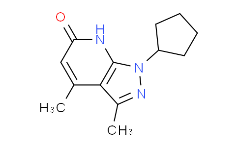 CAS No. 578743-92-7, 1-Cyclopentyl-3,4-dimethyl-1,7-dihydro-6H-pyrazolo[3,4-b]pyridin-6-one