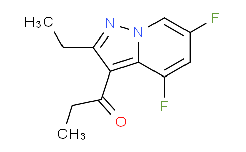 CAS No. 886221-98-3, 1-(2-Ethyl-4,6-difluoropyrazolo[1,5-a]pyridin-3-yl)propan-1-one