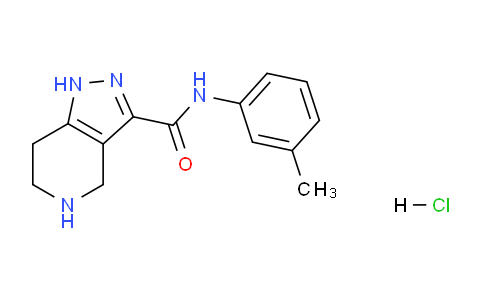 CAS No. 1220038-41-4, N-(m-Tolyl)-4,5,6,7-tetrahydro-1H-pyrazolo[4,3-c]pyridine-3-carboxamide hydrochloride