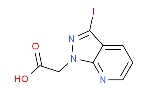 CAS No. 918485-22-0, 2-(3-Iodo-1H-pyrazolo[3,4-b]pyridin-1-yl)acetic acid