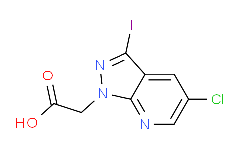 CAS No. 918485-05-9, 2-(5-Chloro-3-iodo-1H-pyrazolo[3,4-b]pyridin-1-yl)acetic acid