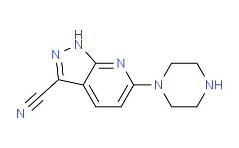 CAS No. 155601-84-6, 6-(Piperazin-1-yl)-1H-pyrazolo[3,4-b]pyridine-3-carbonitrile