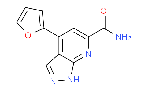 CAS No. 918132-88-4, 4-(Furan-2-yl)-1H-pyrazolo[3,4-b]pyridine-6-carboxamide
