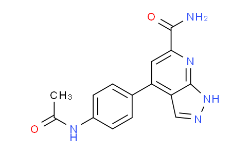 CAS No. 918133-05-8, 4-(4-Acetamidophenyl)-1H-pyrazolo[3,4-b]pyridine-6-carboxamide