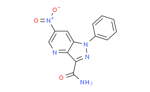 CAS No. 88796-41-2, 6-Nitro-1-phenyl-1H-pyrazolo[4,3-b]pyridine-3-carboxamide