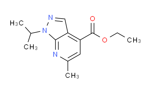 CAS No. 1251771-13-7, Ethyl 1-isopropyl-6-methyl-1H-pyrazolo[3,4-b]pyridine-4-carboxylate