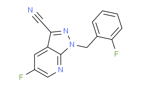 CAS No. 1350653-26-7, 5-Fluoro-1-(2-fluorobenzyl)-1H-pyrazolo[3,4-b]pyridine-3-carbonitrile