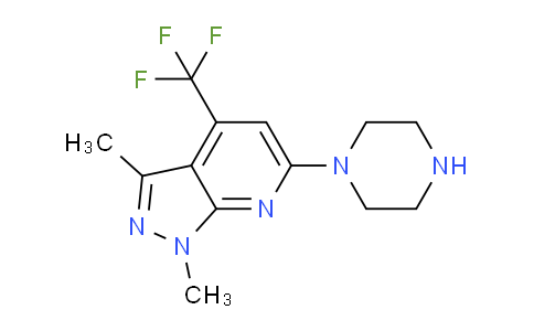 CAS No. 952183-62-9, 1,3-Dimethyl-6-(piperazin-1-yl)-4-(trifluoromethyl)-1H-pyrazolo[3,4-b]pyridine
