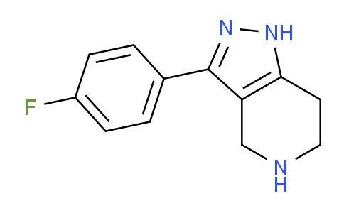 CAS No. 87642-31-7, 3-(4-Fluorophenyl)-4,5,6,7-tetrahydro-1H-pyrazolo[4,3-c]pyridine