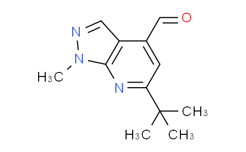 CAS No. 1982857-01-1, 6-tert-butyl-1-methyl-1H-pyrazolo[3,4-b]pyridine-4-carbaldehyde