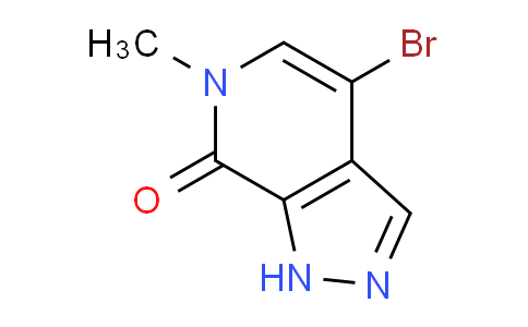 CAS No. 1446236-51-6, 4-bromo-6-methyl-1H-pyrazolo[3,4-c]pyridin-7-one