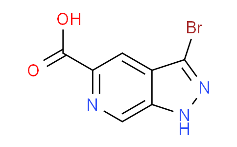 CAS No. 1784634-07-6, 3-bromo-1H-pyrazolo[3,4-c]pyridine-5-carboxylic acid