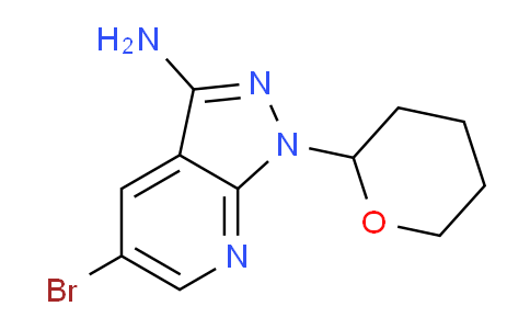CAS No. 1416714-23-2, 5-bromo-1-(tetrahydro-2H-pyran-2-yl)-1H-pyrazolo[3,4-b]pyridin-3-amine
