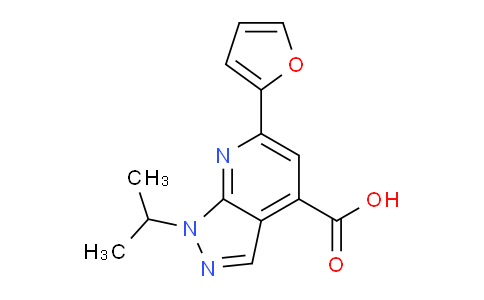 CAS No. 900137-06-6, 6-(furan-2-yl)-1-isopropyl-1H-pyrazolo[3,4-b]pyridine-4-carboxylic acid