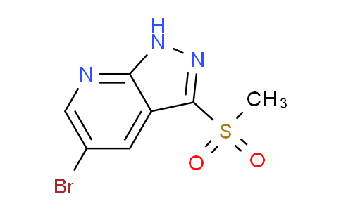 CAS No. 1309778-79-7, 5-bromo-3-(methylsulfonyl)-1H-pyrazolo[3,4-b]pyridine