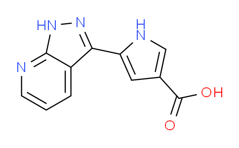 CAS No. 658695-85-3, 5-(1H-pyrazolo[3,4-b]pyridin-3-yl)-1H-pyrrole-3-carboxylic acid