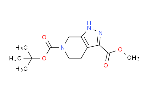 CAS No. 1206248-72-7, 6-(tert-butyl) 3-methyl 1,4,5,7-tetrahydro-6H-pyrazolo[3,4-c]pyridine-3,6-dicarboxylate