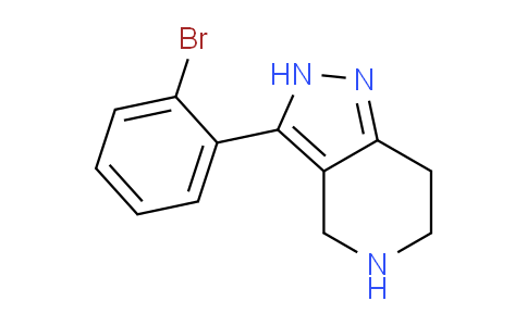 CAS No. 916423-54-6, 3-(2-Bromophenyl)-4,5,6,7-tetrahydro-2H-pyrazolo[4,3-c]pyridine